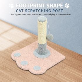 Cute Paw Footprints Cat Scratch Columns, Grinding Claws To Play With Dual Functions, With Cute Footprint Shapes, Contracting Cats To Grind Their (Option: Pink)